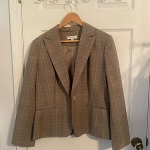 Anna Taylor Factory store suit jacket. Size 14 color is a tan to brown color.